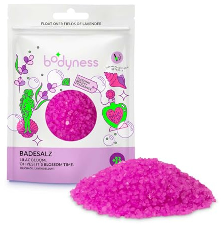 BODYNESS Bath Salts - 160g Badesalze in 3 verschiedenen Farbem & Düften, Entspannungsbad Badezusatz