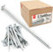 Lun Fix Chiodi in acciaio, 2,5 x 60 mm – 5 kg (2650 pezzi) per lavori di costruzione, chiodi zincati, 60 mm di lunghezza, 2