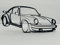 Blaucap Auto Wand- und Tischdeko mit Porsche 911 Silhouette - Elegante Deko Wandkunst in edlem schwarz - Wanddeko, Wandbild, Tischdekoration, Art, Wall-Art, Dekoration, Motorsport
