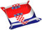 WZYWHJ Leder-Ablageschale – hochwertige, kratzfeste, wasserdichte Ablage für Schlüssel, Uhren, Schmuck und mehr, Motiv: Flagge der Republik Kroatien
