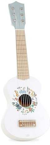 VILAC Gitarre Les animaux du Monde – Sarah Betz – Musikspielzeug – 1 Gitarre aus lackiertem und illustriertem Holz mit 6 Saiten + 1 Plektrum aus Kunststoff. – Erlebnisspiele – ab 3 Jahren – 7109