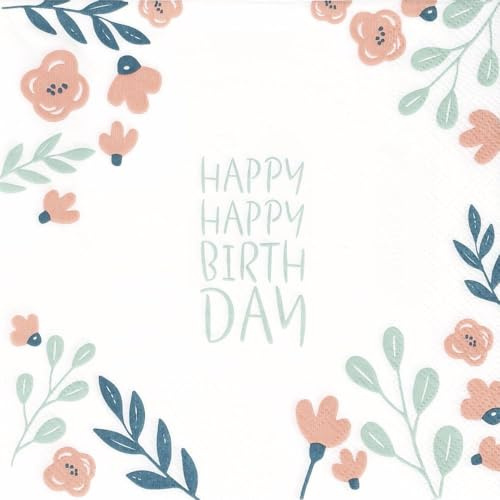 Serviette Happy Happy Birthday
