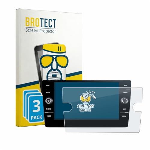 BROTECT Entspiegelungs Schutzglas für Volkswagen T6.1 California Discover Media 8 (2020-2024) (3 Stück) Schutzfolie Matt [Extrem Kratzfest ]