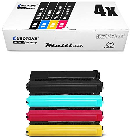 4X Eurotone Toner kompatibel für Brother MFC 9970 CDW, TN-328 Black Cyan Magenta Yellow