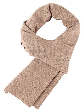 WANYING Winter Herbst Herren Strickschal Wolle Gestrickter Schal Warm Weich Einfach Schick Gentleman - 180 * 30 cm Einfarbig Khaki