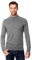Vincenzo Boretti Herren-Pullover Steh-Kragen Slim-fit tailliert Strick-Pullover einfarbig Baumwolle-Mix edel elegant leicht Fein-Strick für Business oder Casual dunkelgrau M