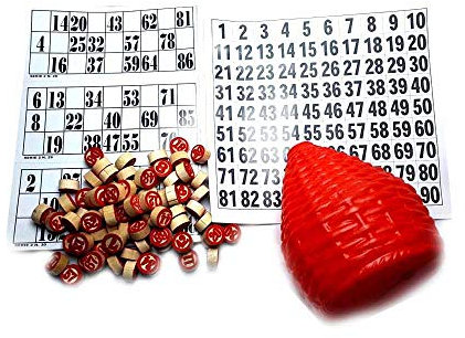 Tombola Tradizionale Napoletana CARTELLONE + Cartelle + Paniere PLASTICA Numeri Legno Gioco Natale Giochi di Societa' Tanti Giochi nel Nostro Negozio Amazon BLUSUPERSHOP Leo