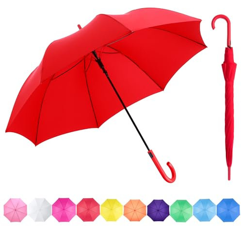 RUMBRELLA Red Golf Umbrellas 50IN Large Oversize Windproof,Auto Open Umbrella for Men and Women