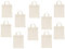 10er Set kleine Apothekertaschen aus Baumwolle, 22x26 cm – natur, Öko-Tex, ideal zum Bemalen & Bedrucken, Jutebeutel für Medikamente, DIY-Geschenke, Kinder, Deko, nachhaltig