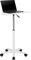 Flash Furniture Sit Mobile Stehpult, tragbar, mit Rollen, 64 x 57 x 68,6 cm (B x T x H), Weiß