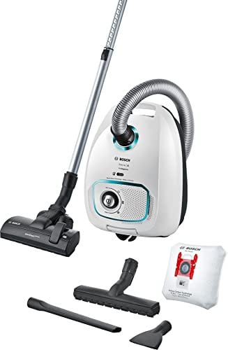 Bosch - Aspirador con Bolsa ProHygienic, Serie 4, Blanco, BGLS4HYG2