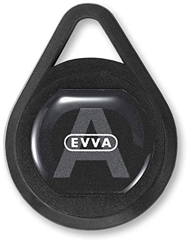 EVVA AirKey KeyTag für AirKey Zylinder - Identmedium Schlüsselanhänger - 5 Stück - schwarz