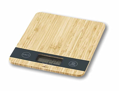 Lacor 61712 Pèse-personne Bamboo, 21,8 x 18,8 x 2,1 cm, acier 18/10