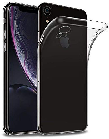 annaPrime Etui Coque Housse pour Apple iPhone XR (2018) 6.1, Coque Silicone Gel UltraSlim et Ajustement Parfait Couleur Transparent