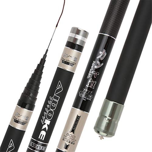 FOMT Teleskopische Angelrute Carbon Materialien Karpfen Angelrute Power Hand Pol Angelrute Ultra Harten Super Licht Extra Lange Hohe Carbon 8 M-13 M Teleskop Stange,Short Section 10m