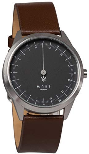 MAST MILANO A24-SL403M.BK.14I 24 Stunden Einzeigeruhr für Herren