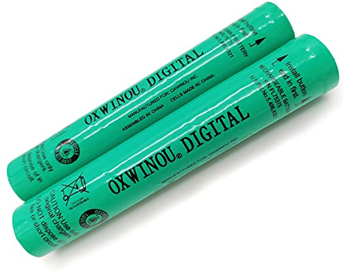 OXWINOU Digitaler Akku NI-MH 3,6 V 2200 mAh Combo Pack kompatibel mit Streamlight Stinger XT Taschenlampe. Akku enthält: 2 x FL75375