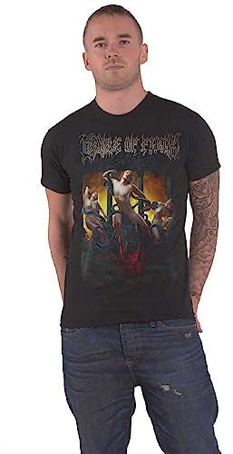 Cradle of Filth T Shirt Crawling King Chaos Band Logo Official Mens Black L