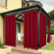BONZER Wasserdichte Vorhänge für Innen- und Außenbereich, dicke Sichtschutzvorhänge mit Ösen, für Schlafzimmer, Wohnzimmer, Veranda, Pergola, 1 Stück, 137 x 213 cm, Rot