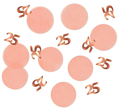 Folat 67325 Konfetti Elegant Lush Blush 25 Jahre - 25 Gramm