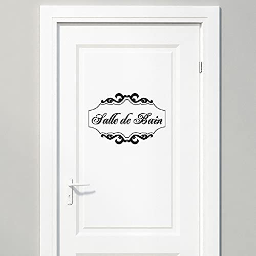 Acotobo Salle De Bain Stickers Muraux Pour Wc Bathroom Autocollant Mural Autocollant De Porte