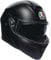 AGV Streetmodular ECE 22-06 Mono, Modularer Helm, Motorrad Klapphelm ECE 22-06 P/J in Zwei Konfigurationen zugelassen, mit Sonnenblende, Matt Schwarz, M