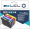 LCL Kompatibel Tintenpatrone 503 XL 503XL C13T09R14010 C13T09R24010 C13T09R34010 C13T09R44010 High Yield (1Schwarz 1Cyan 1Magenta 1Gelb) Kompatibel für Epson Workforce und Express Drucker XP-5200