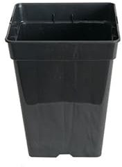 Control Garden Maceta Cuadrada para Plantas Negra 7 L - Macetero de Plástico para Flores - Tiesto para Cultivos Resistente
