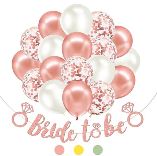 Bride to Be Kit, Bride to Be Banner,Palloncini Addio al Nubilato,Oro Rosa Palloncini,Bride to Be Accessori,Addio al Nubilato Gadget Sposa per Hen Notte Feste