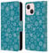 Head Case Designs Prussian Green Ditsy Floral Patterns Leather Book Wallet Case Cover Compatible With Apple iPhone 13 Mini