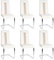 homewell Esszimmerstühle 6er Set, U-Form Ergonomisch Rückenlehne Stahlrahmen, Hochwertiges PU-Leder mit Verdickter Schwamm, Modern Freischwinger Küchenstuhl (6, Weiß)
