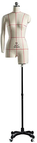 Nähpuppen-Körper in Übergröße mit Arm, feststeckbare weibliche Schaufensterpuppe aus Styropor auf Rad, höhenverstellbarer Halbpuppen-Torso, Schneiderinnen, Mama und Papa