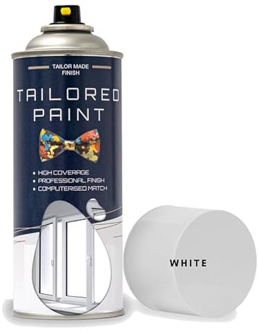 Tailored Paint Upvc Window & Door Aerosol Spray Paint For Facia Boards Windows Doors Garage Roller Doors Spouting Guttering - No Primer Needed - Gloss x5 Can