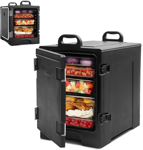 RELAX4LIFE Boîtes Alimentaires Isothermes 77L, Boîte Isotherme Repas Chaud, Porte-Aliments avec Fonction de Refroidissement pour Garder Les Aliments au Chaud pour Pique-Nique Fête 41.5 x 61.5 x 63CM
