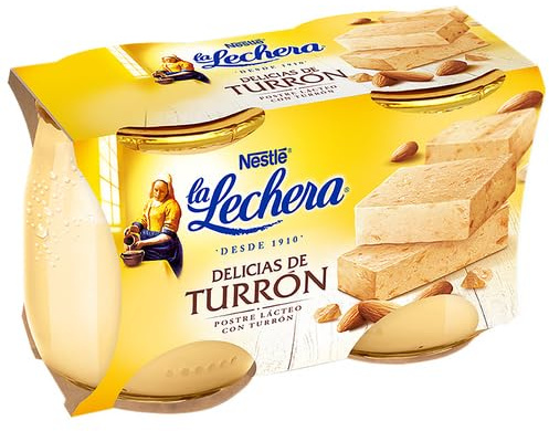 NESTLE PACK 4 UNIDADES Postre lacteo con sabor a turrón LA LECHERA de Nestlé 2 x 125 g. (PRODUCTO REFRIGERADO)