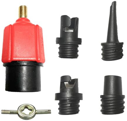 Yetaha Paddle Board Pump Adapter, 4 Nozzles SUP Pump Adaptor Air Pump Converter, Inflatable Pump Adaptors for Inflatable Boat, Stand Up Paddle Board, Inflatable Bed, Dinghy