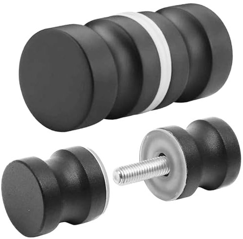 Xrten 2 Pièces de Boutons INOX de Porte de Douche, Coulissante Poignées de Porte de Douche, pour Salle de Bain Cuisine Maison Bureau Hôtel