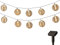 LED Solar Lichterkette Outdoor 4,5m Plastik Lampion Kugeln - Solarleuchte für Garten Balkon - Hängeleuchte Außenleuchte Gartenleuchte - Solarlampen für Außen hängend Gartendeko - Warmweiß