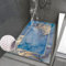 Pevfeciy Dusche antirutschmatte 60x120 cm Duscheinlage rutschfest Bunte Meeresmuster PVC Duschmatte Mit Haken Weich bequem Duschvorleger Hohe Wasserdurchlässigkeit