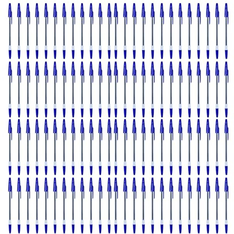 12/24/50/100 Stück Kugelschreiber, nachfüllbarer Schreibstift mit Nachfüllungen, Kugelschreiber, Blau/Schwarz/Rötungstinten, Schreibwerkzeug für Lehrer