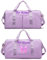 Personalisierte bestickte Sporttasche mit Nass- und Trockenfächern und Schuhfachd Wochenend-Camping-Canvas-Tasche