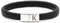 TOLOWOBK Lederarmband Herren Armband mit Buchstaben Gravur A-Z Buchstabe Armband Männer Schwarz Geflochten Leder Armbänder mit Magnetverschluss Einschulung Geburtstag Geschenke für Männer
