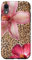 iPhone XR Pink Flowers On Cheetah Y2K Leopard Summer Print Case