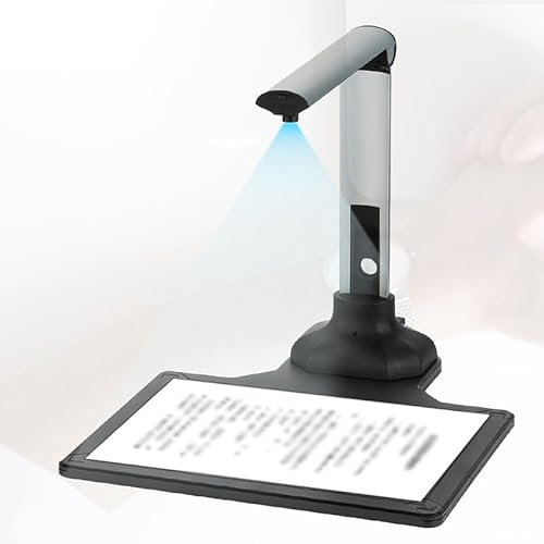 Tragbare Dokumentenkamera & Scanner, Buchscanner Kamera, Smart 12MP für A4 Dokumentenscanner mit OCR/Kontinuierliches Scannen