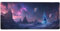 Purple Mouse Mat XXL 800 x 400 x 3 mm, Planet Gaming Mouse Pad with Stitched Edges Anti-Slip Base, Extended Keyboard Mat Improved Precision and Speed, Office Accessories Desk Decor, Gifts for Men-1420