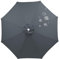 BLGVGKLPNT Auvent de Remplacement pour Parasol 2,0-3,5m, 6 Baleines/8 Baleines Toile de Parasol Déporté Remplacement Pour Cour,Jardin,Plage, Protection UV 50+ (10,8ribs:3.0m/9.8ft)