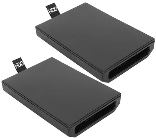 Console 2PCS Console Interne Enclos de Disque Dur pour X Box 360 Slim de Remplacement Slim Shell HDD (Non Disque Dur de l'inclub), Console HDD Interne Base, Console Drive Case