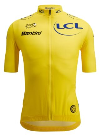 Santini Tour De France Yellow 2025 Short Sleeve Jersey M