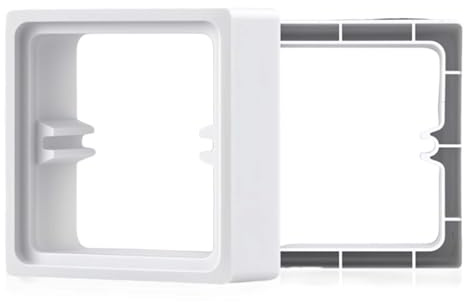 Single Socket Spacer - ShiningUU 20mm Light Switch Extension Box with 50mm Screws | Universal Socket Spacer for Lush Mount Back Pattress Box Height Increase for UK Homes, Offices & Schools