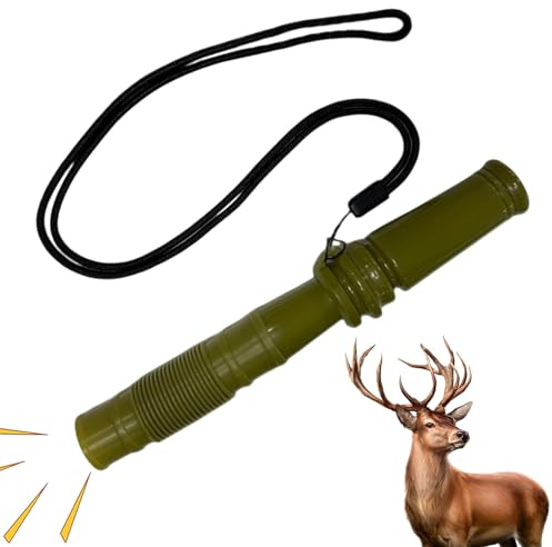 Hirschjagd – verstellbares tragbares Rufrohrsystem, realistische Tiergeräusch-Simulationsausrüstung, nachhaltige Outdoor-Jagdausrüstung | Reisen, Wandern, Campintraining
